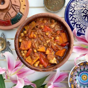 Chicken and vegetable tagine