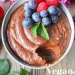 Vegan Chocolate Mousse Pinterest