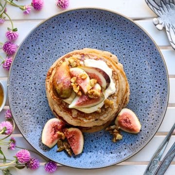 GF Sourdough pancakes overhead