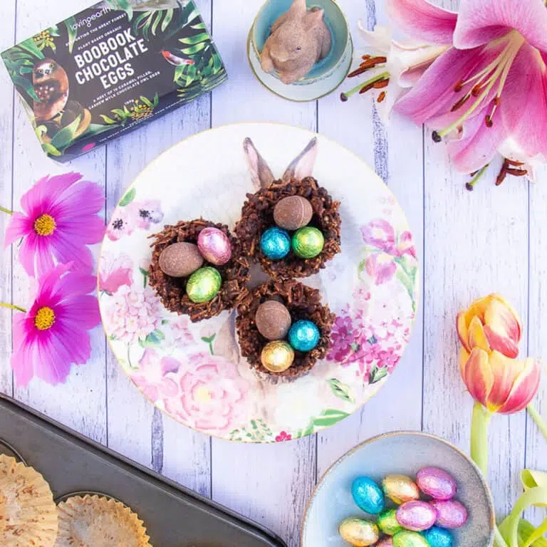Easy No-Bake Chocolate Easter Nests