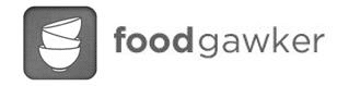 White and grey company logo with the words food gawker and an image bowls piled high.
