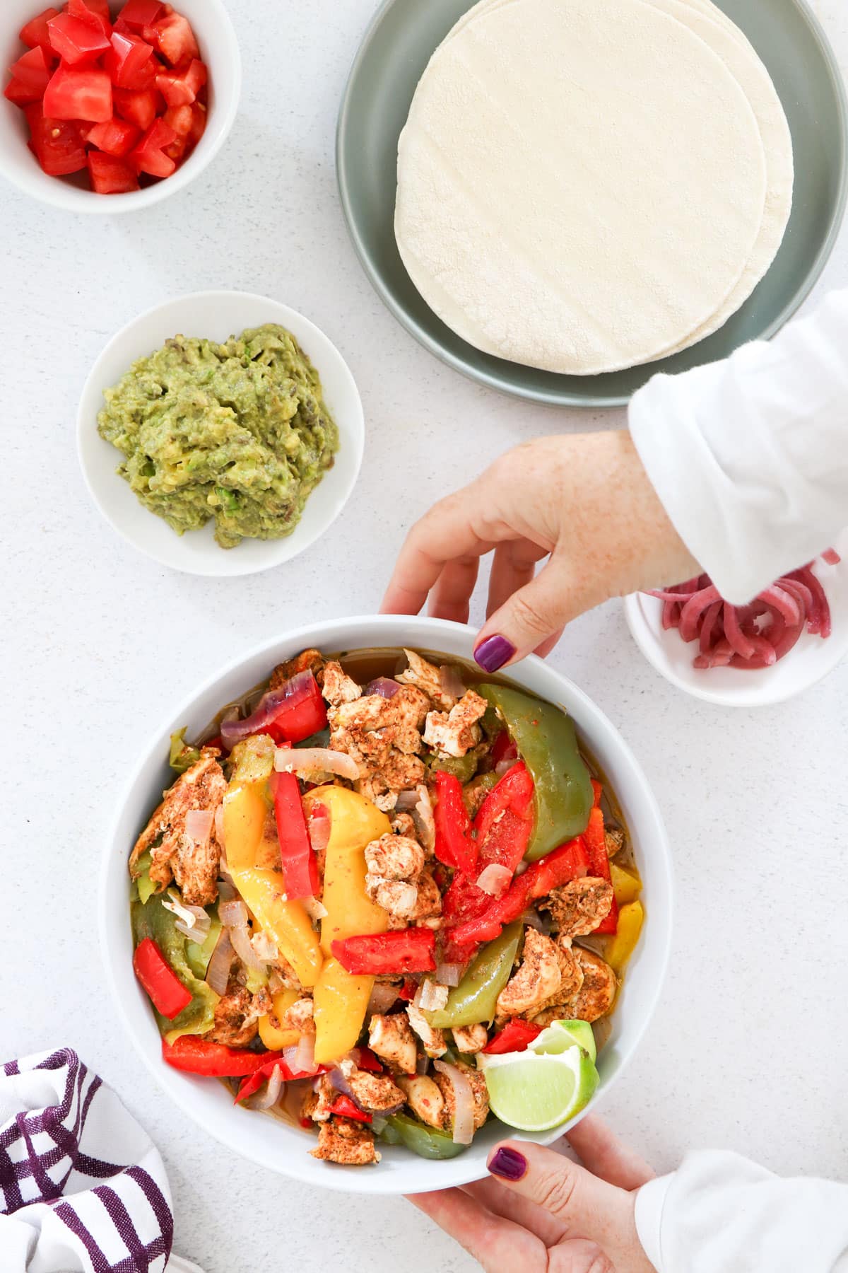 Instant pot chicken fajita rice online bowl