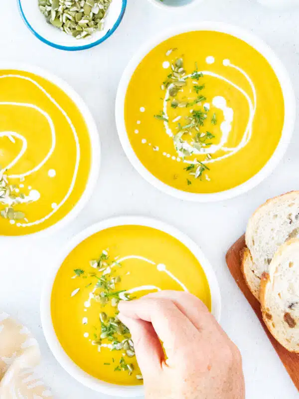 Instant Pot Pumpkin Soup (With Bacon)
